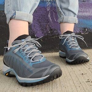 NEW Merrell Siren Edge 3 Hiking Shoes - Wide Width Rock/Bluestone For Women 252